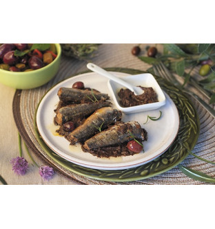 Lot de 2 boîtes de sardines à la tapenade