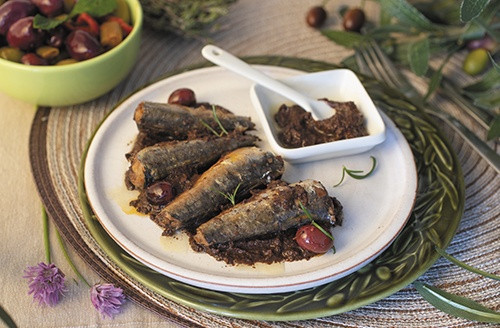 Sardines à la tapenade d'olives noires