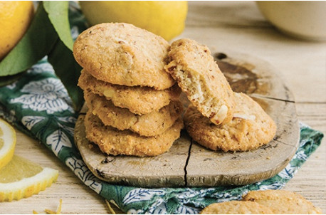 Cookies biologiques au citron de Menton et aux amandes