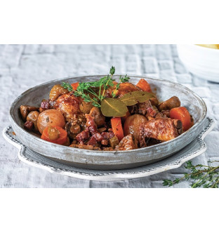 Lot de 2 coqs au vin aux herbes de Provence